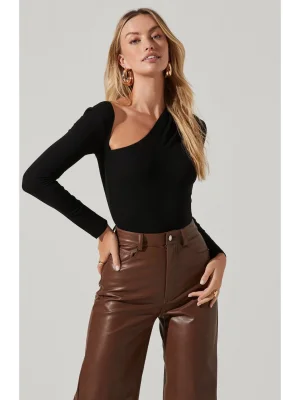 Kadın Siyah Ipek Jarse Bodysuit