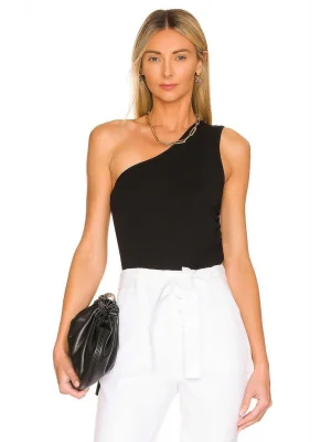 Kadın Siyah Tek Omuz Bluz