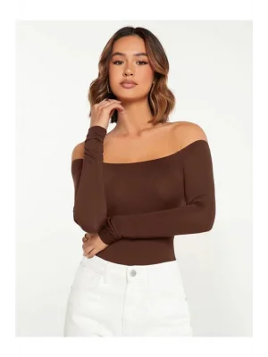 Kadın Uzun Kol Ipek Jarse Bodysuit