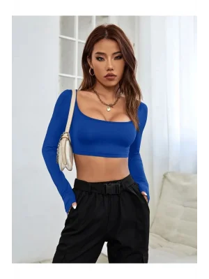 Uzun Kol Crop Top