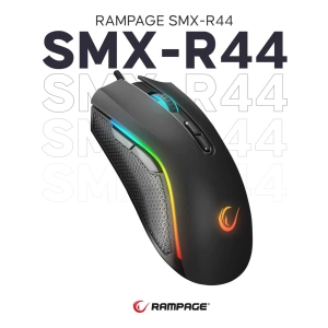Rampage SMX-R44 Makrolu 6400DPI RGB Ledli Oyuncu Mouse - Siyah