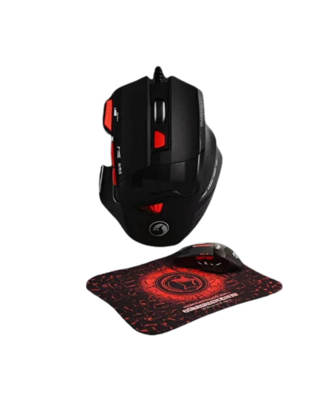 Mouse Mousepad Seti 3 DPI Ayarı ve LED Işıklı Ergonomik Yapı