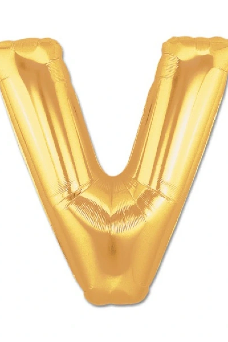 Altın Sarısı Folyo Harf Balon 1 Metre