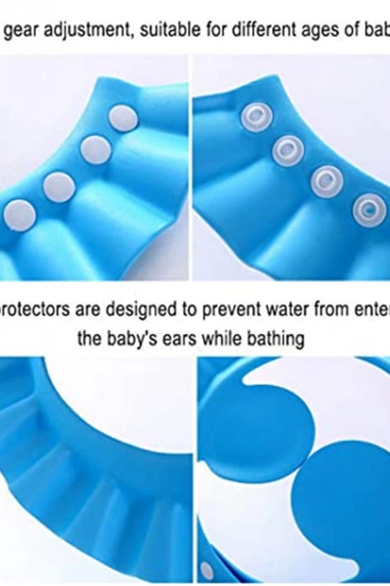 Bebek Banyo Şapkası Mavi