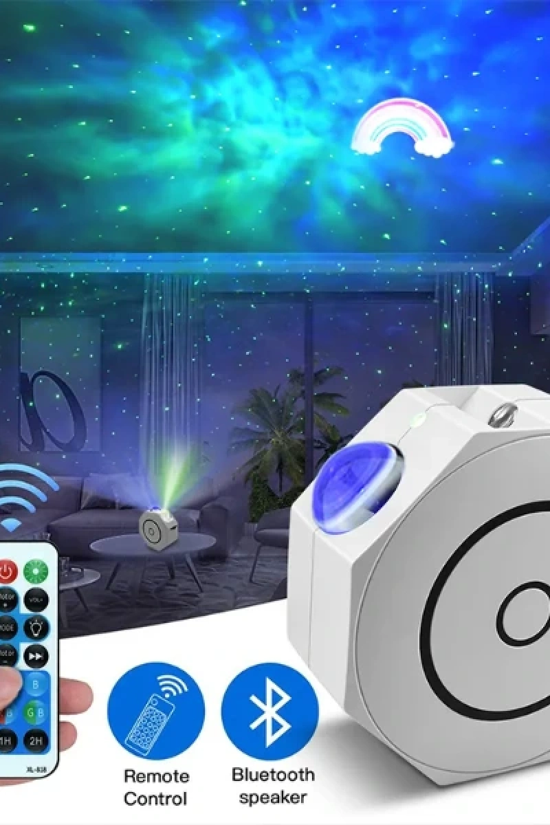 Bluetooth Özellikli Anason Projektör Gece Lambası