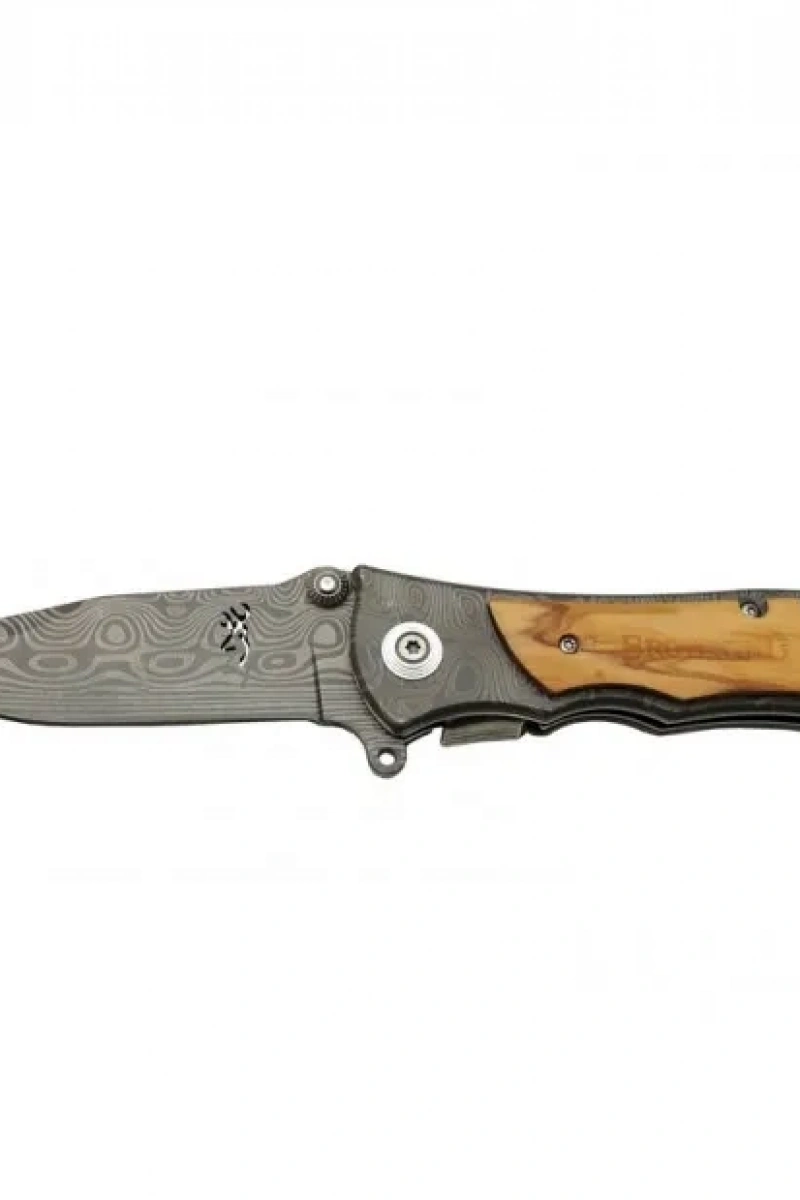 Browning 2-32 Damascus Çakı 20 cm Manuel, Kemerlikli