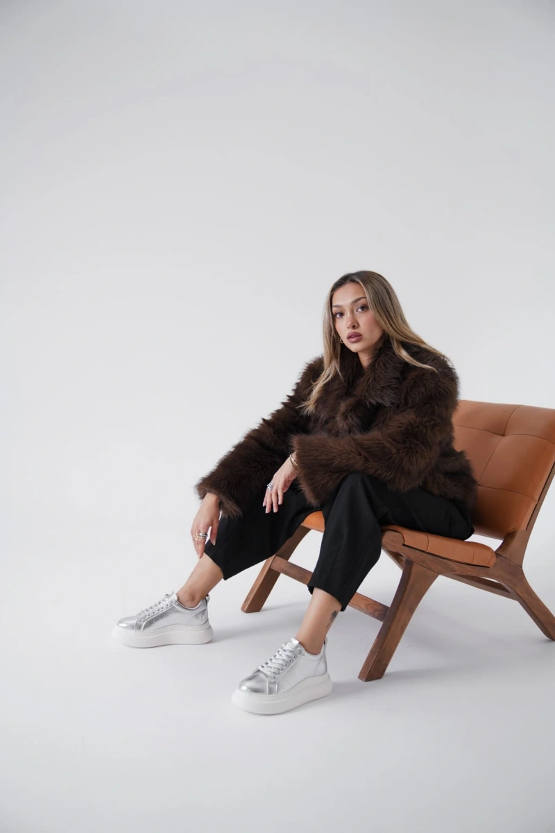 Dina Gümüş Kadın Sneaker