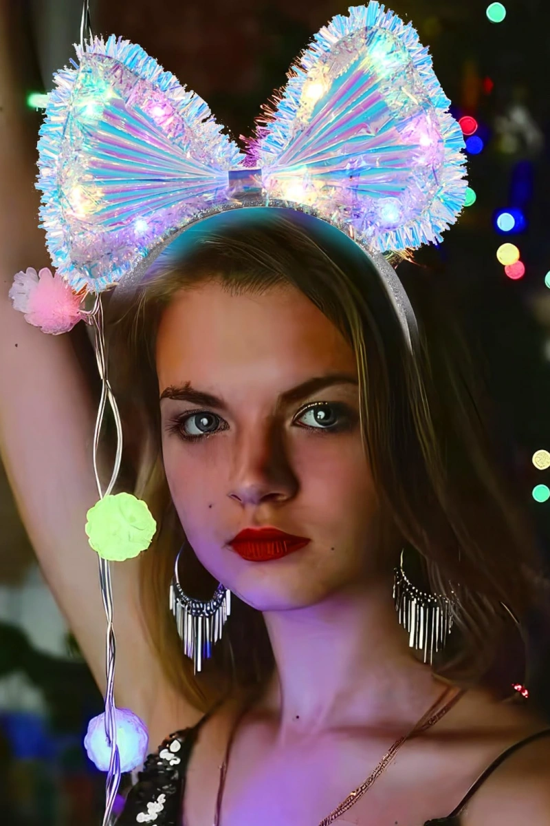 Fiyonk Gece Tacı Fiber Işıklı Ledli