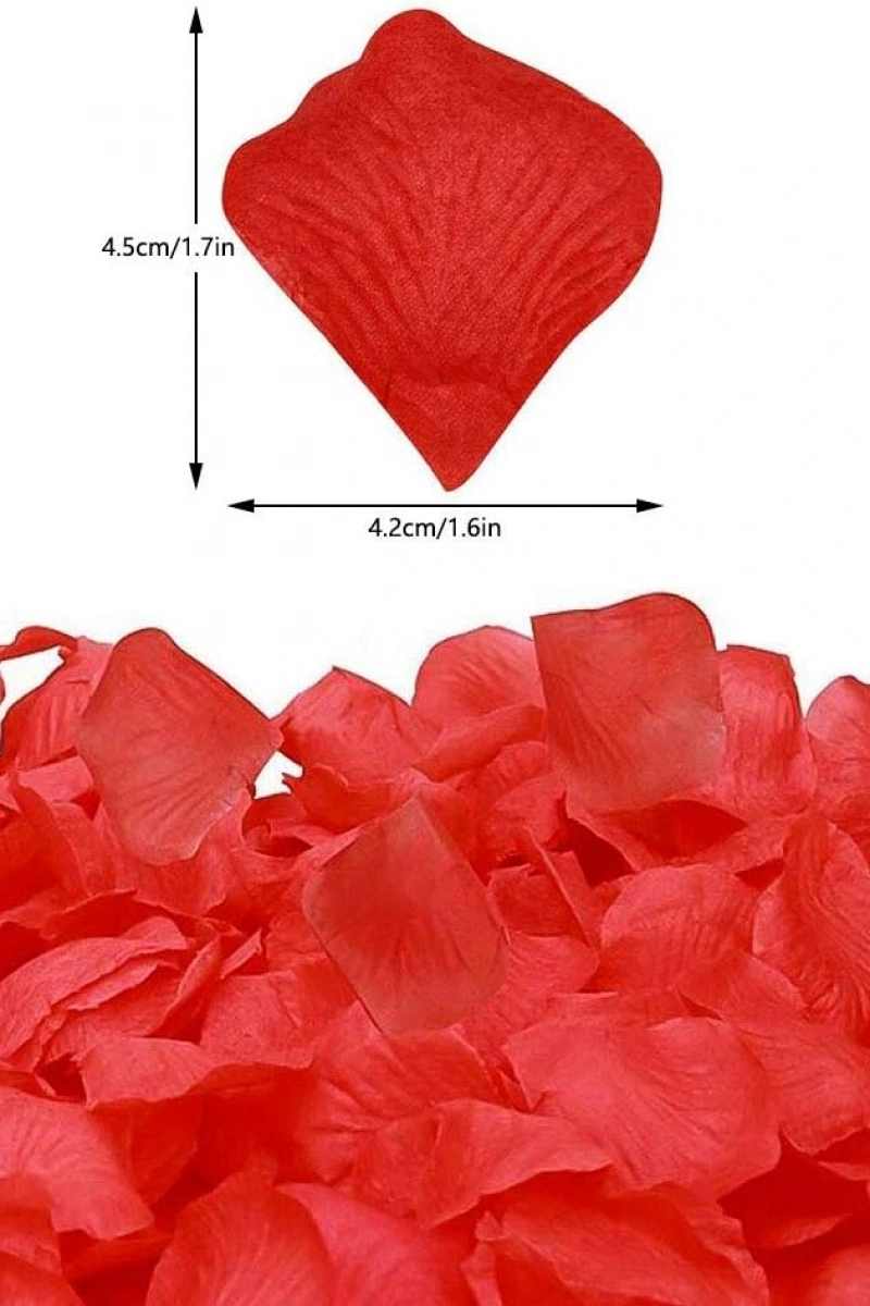 Kırmızı Renk Gül Yaprağı – 5 Paket 500 Adet