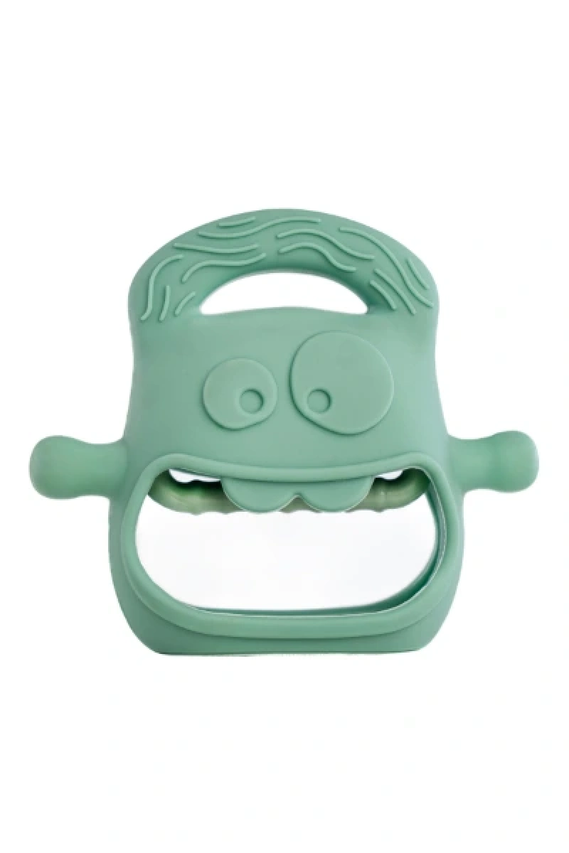 Koyu Yeşil Bebek Silikon Diş Kaşıyıcı