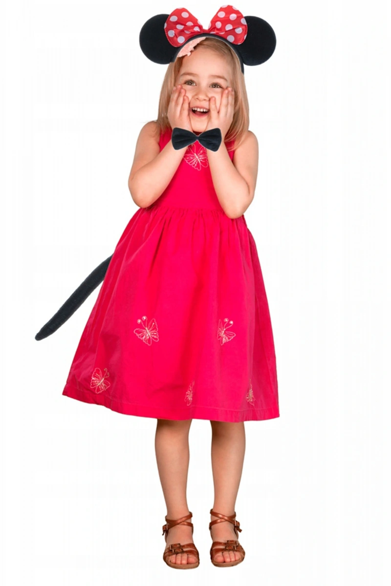 Minnie Mouse Taç Kuyruk Papyon Gösteri Seti