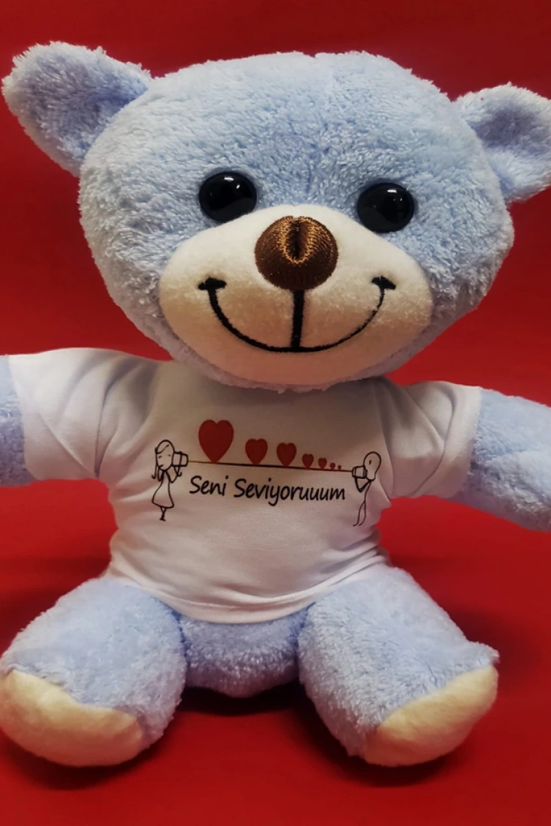 Seni Seviyorum Tişörtlü Peluş Ayıcık