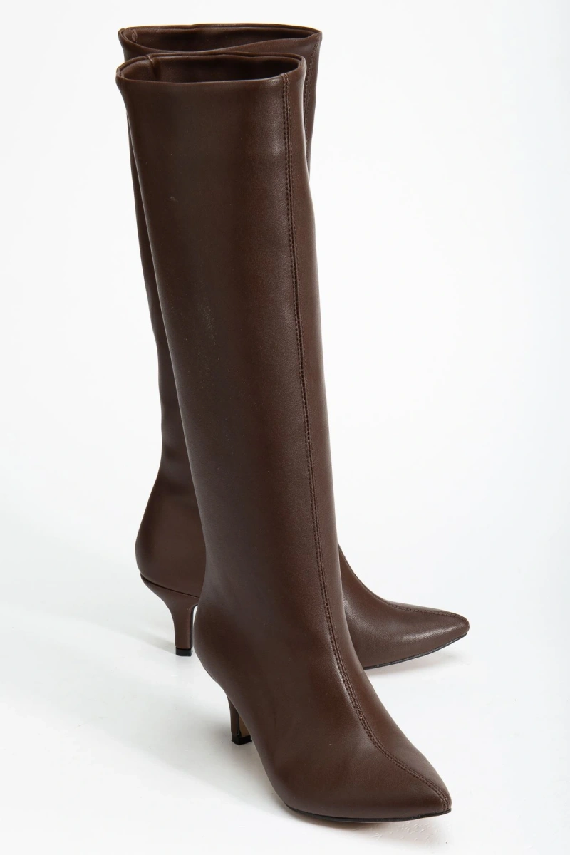 SYT-2025 Açık Kahve Günlük Kadın Çizme