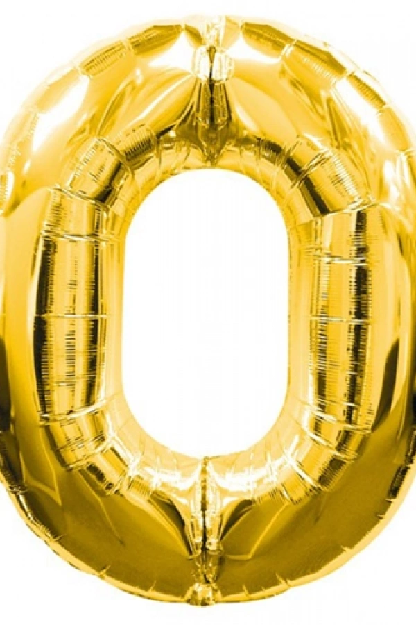 0 Rakamlı Folyo Balon Gold Renk  40 inç