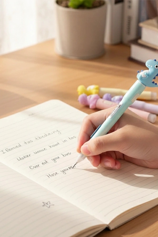 07 Uçlu Ledli Dinazor Tasarımlı Kalem