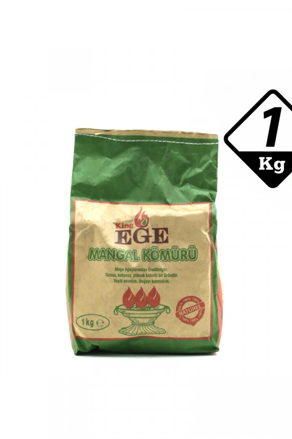 1 kg Mangal Kömürü - Çıra Hediyeli - Meşe Kömürü