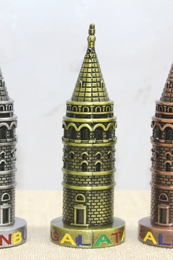 10 cm Metal Galata Kulesi