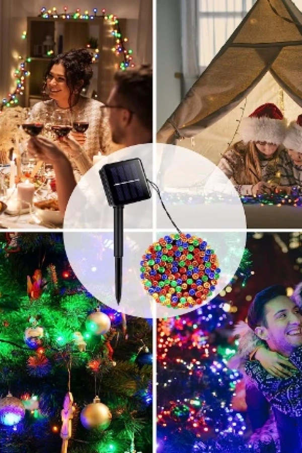 100 Led RGB Solar 12m