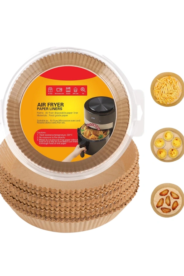 100 Parça Airfryer Kağıdı Tek Kullanımlık Temiz Pişirme Kağıdı