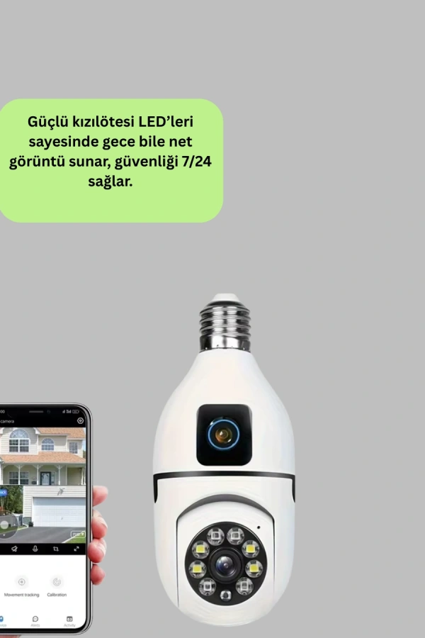 1080P WiFi Ampul Kamerası
