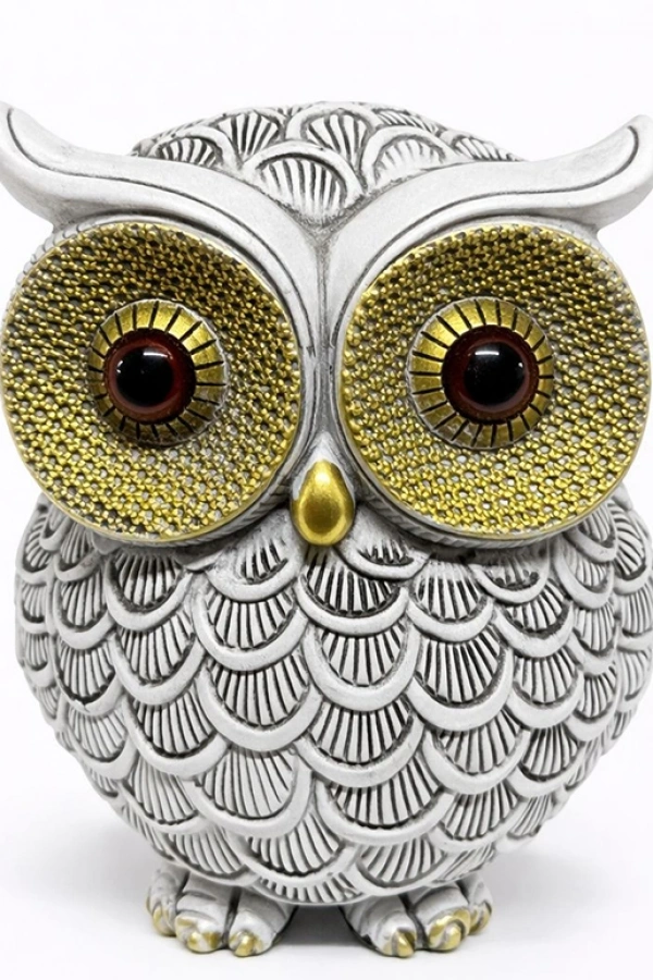 10x7 cm Polyester Baykuş Figürü