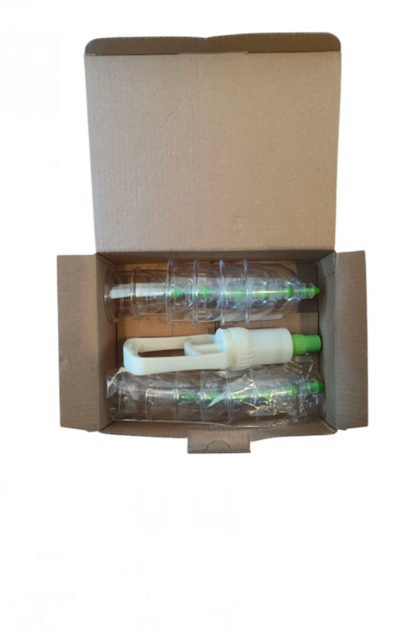 12 Lİ HACAMAT KUPA SETİ. 1ADET 2 PARMAK POMPA HEDİYE