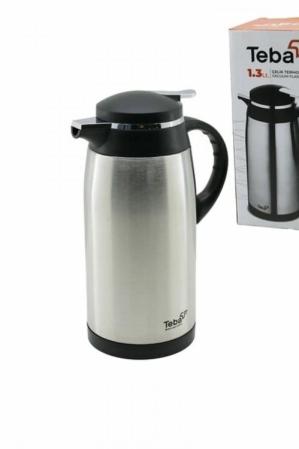 1.3 lt İçi Cam Dışı Çelik Termos