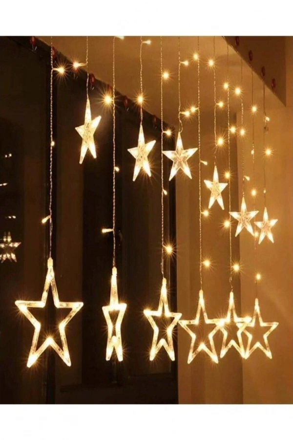 138 Ledli Yıldız Perde Işık 3 Metre