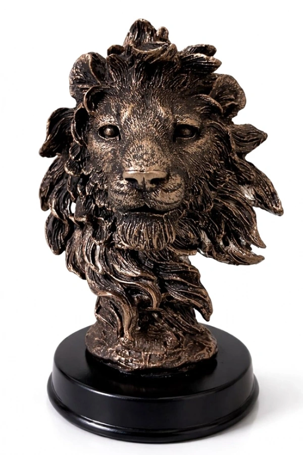 13x9 cm Polyester Aslan Büstü