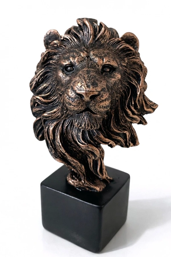 14x9 cm Polyester Aslan Büstü