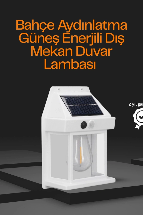 1800 mAh Pilli Solar Duvar Aydınlatma