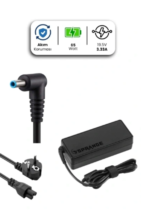 19.5V 3.33A 4.5 * 3.0mm 65W HP İçin Laptop Adaptör