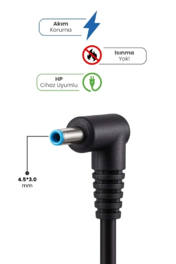 19.5V 3.33A 4.5 * 3.0mm 65W HP İçin Laptop Adaptör