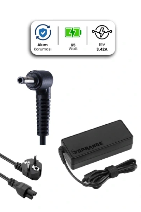 19V 3.42A 4.0 * 1.35mm 65W CASPER İçin Laptop Adaptör
