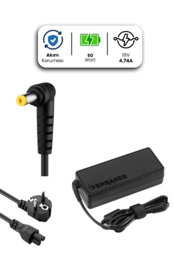 19V 4.74A 5.5 * 1.7mm 90W ACER İçin Laptop Adaptör