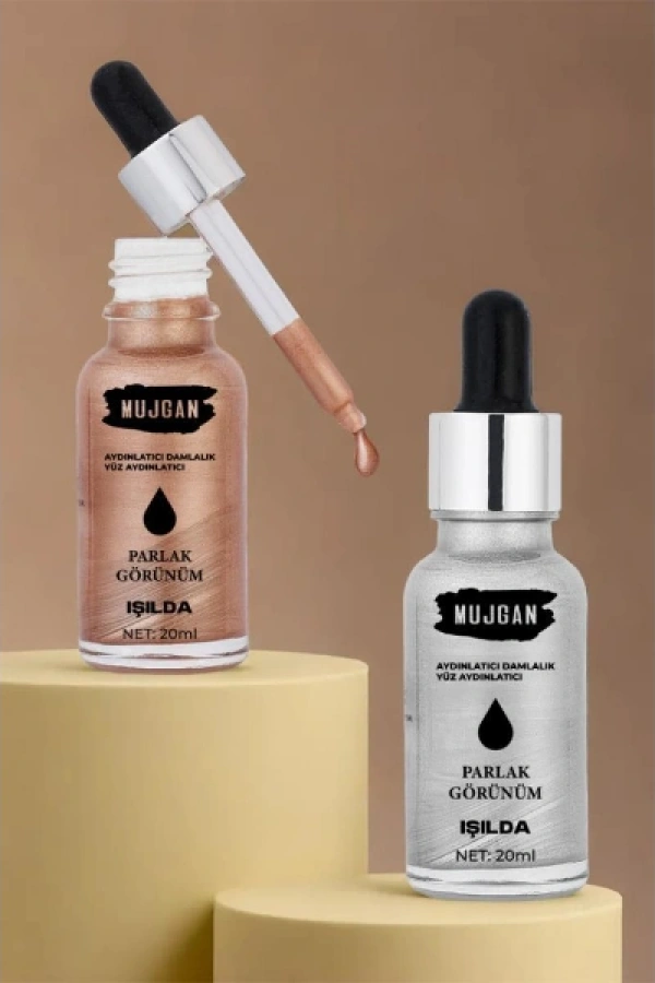 2li Damlalık Şişeli Likit Aydınlatıcı Highlighter Seti