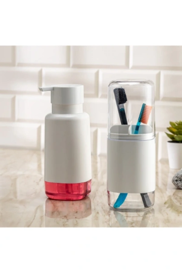 2li Sıvı Sabunluk Ve Diş Fırçalık Seti