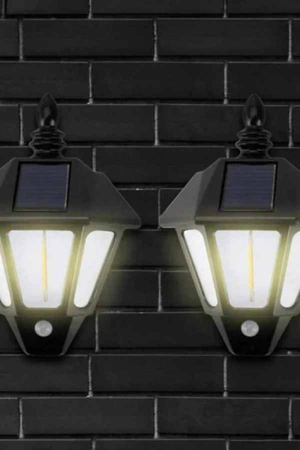 Solar Cob Led Sensörlü Duvar Lambası