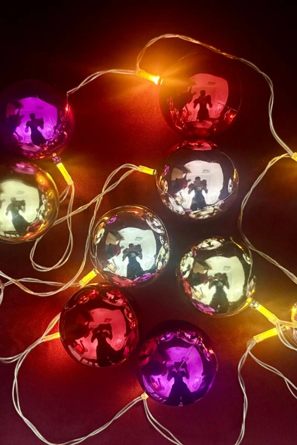 2 Metre 10 Led Pilli 2 Kademeli Parlak Top Led