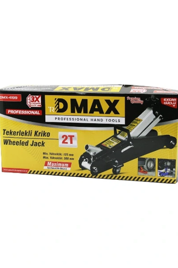 2 Ton Arabalı Tekerli Timsah Kriko