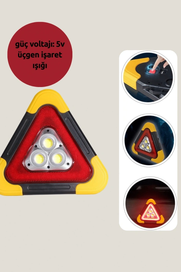 2000mAh Kapasiteli Taşınabilir Üçgen Park Lambası