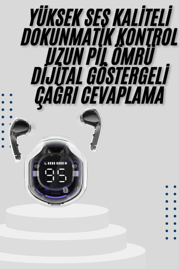 2025 Model Kablosuz Bluetooth Kulaklık ANC ENC Destekli HİFİ Stereo