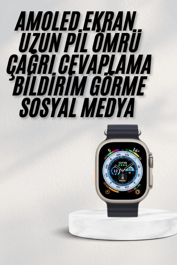 2025 Yeni Model Akıllı Saat Android ve İOS Uyumlu Çağrı Cevaplama