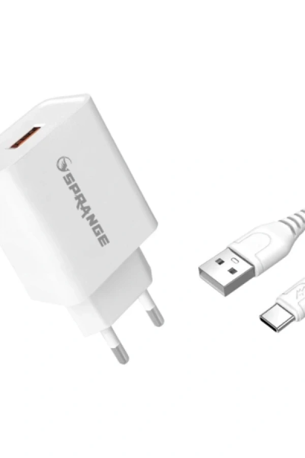 22W USB-A Başlık - Type-C Data Ve Şarj USB Kablosu