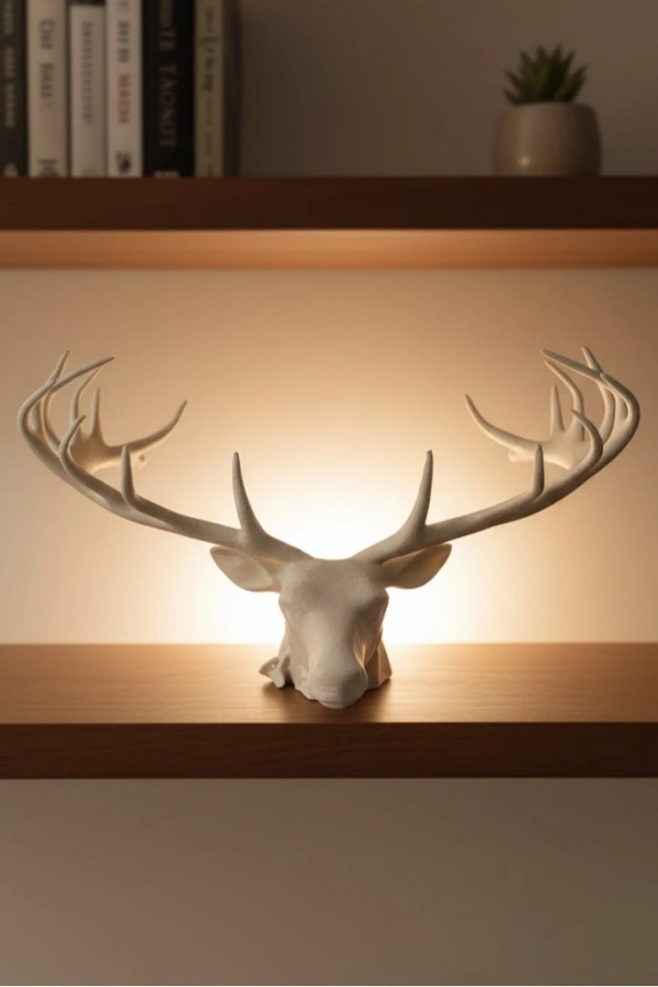 25 cm Estetik Geyik Figürü Şık Ev Ofis Dekorasyonu