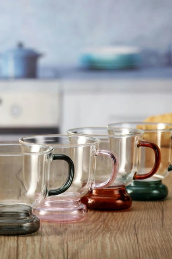 250 ml Renkli Cam Bardak