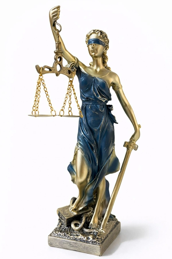 28x8 cm Polyester Adalet Biblosu