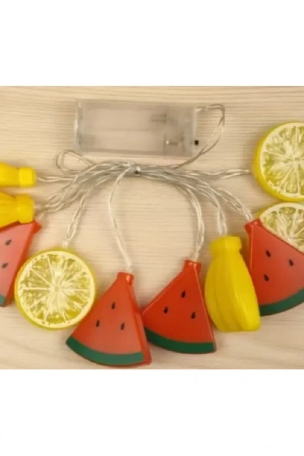 2m 10 Led Karışık Meyveler Şekilli Işık