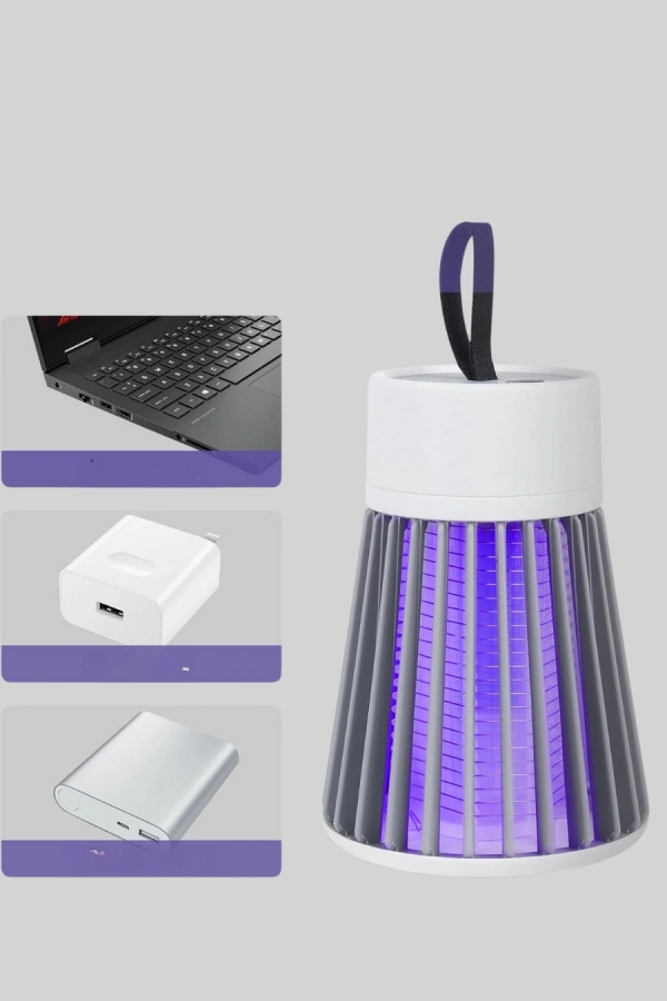 2’si 1 Arada LED Işıklı Elektrikli Böcek Öldürücü