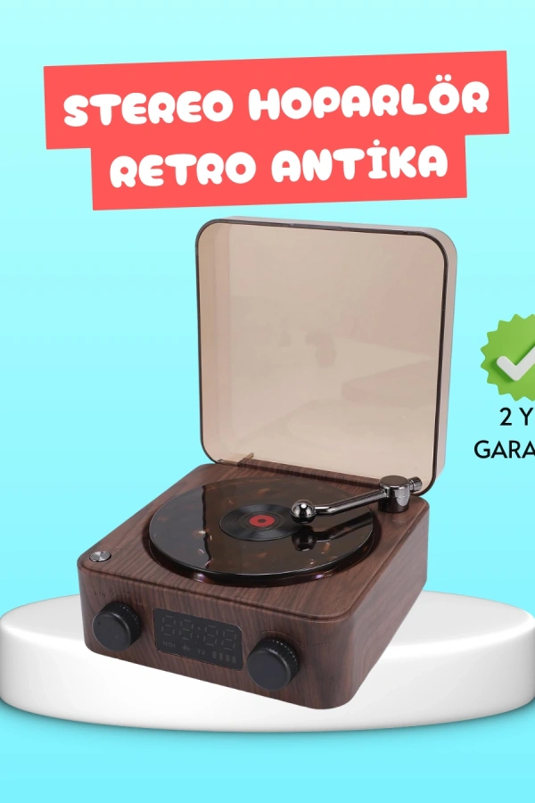3-1 Arada Gece Lambalı Bluetooth Hoparlör – Saat Ekranlı Stereo Ses